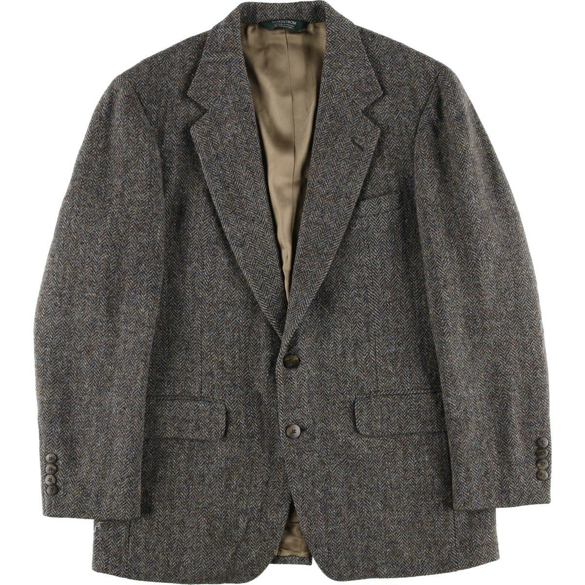 古着 MOORES Harris Tweed ハリスツイード ウールテーラードジャケット
