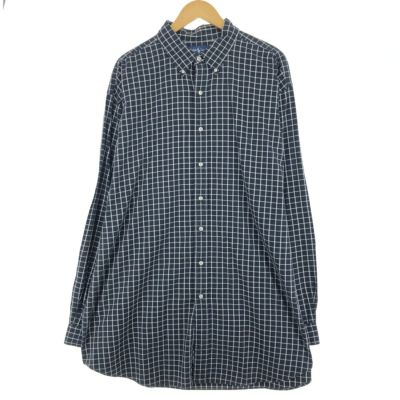 Ralph Lauren リメイク クロップド丈 長袖シャツ 古着 Mサイズ 古着 90年代 ラルフローレン Ralph Lauren CHAPS チャップス