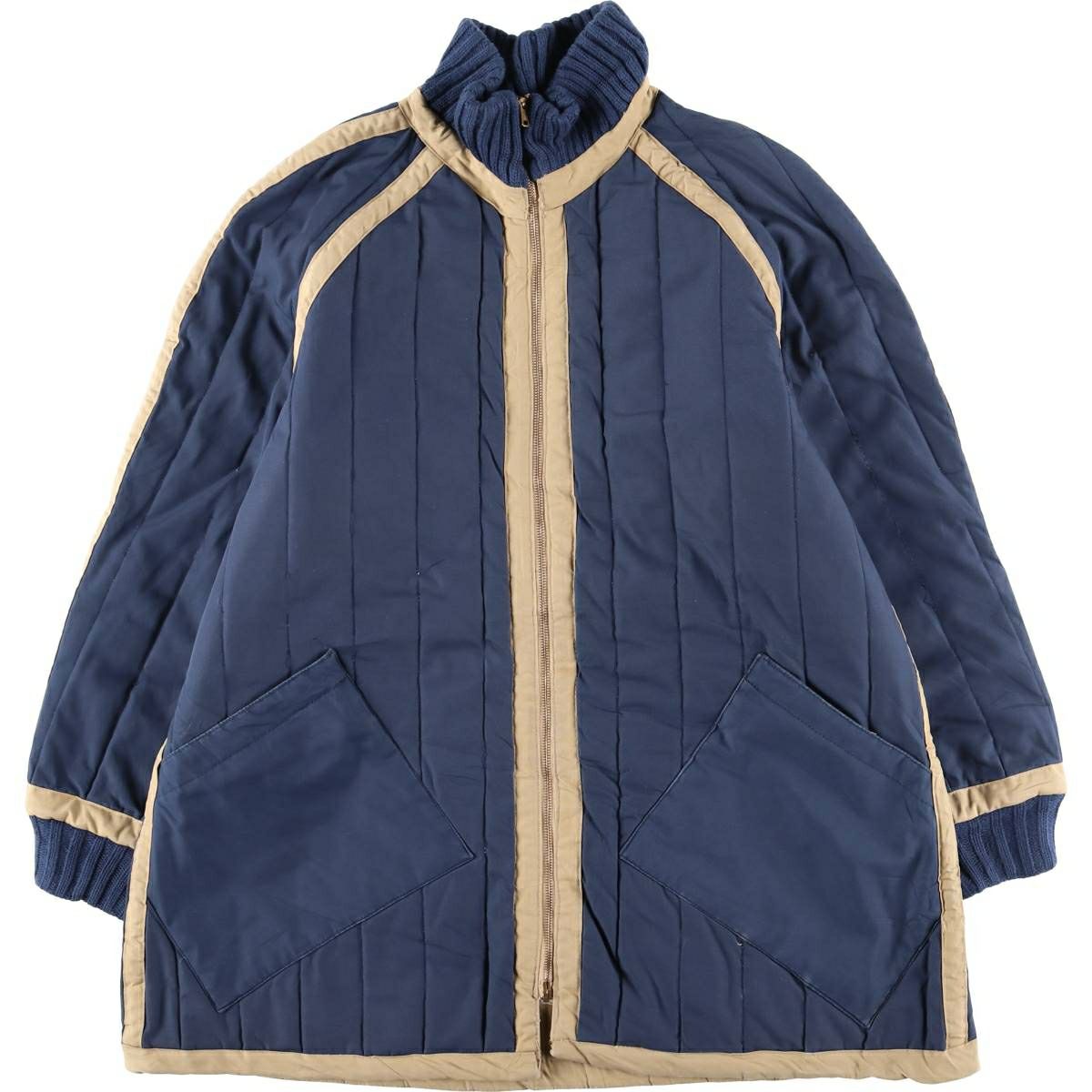 古着 NAPAPIJRI TAPED SEAMS 国旗柄 中綿マウンテンパーカー シェル  