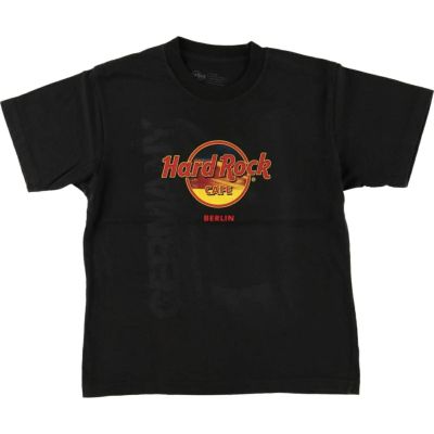 古着 HARD ROCK CAFE ハードロックカフェ 袖革ウールボタン