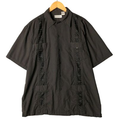 P2073 ABDALA トロピカル　キューバシャツ　古着　GUAYABERAS P2073 ABDALA トロピカル キューバシャツ 古着 GUAYABERAS