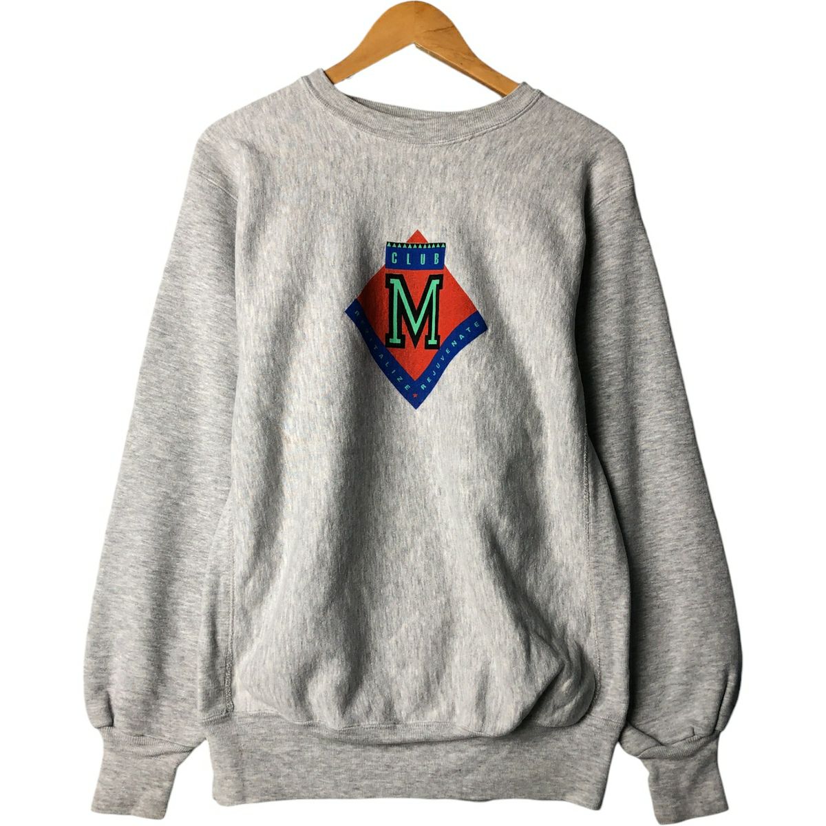 古着 90年代 mvp プリントスウェットシャツ トレーナー USA製 メンズL