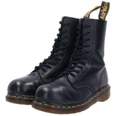 古着 ドクターマーチン Dr.Martens スチールトゥ 10ホールブーツ 英国