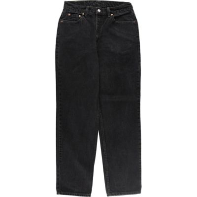 古着 00年代 リーバイス Levis 512 SLIM FIT STRAIGHT LEG ブラックデニム テーパードデニムパンツ カナダ製 レディースL(w28)相当 /eaa513935 【中古】 【250128】 【Elulu/エルル】
