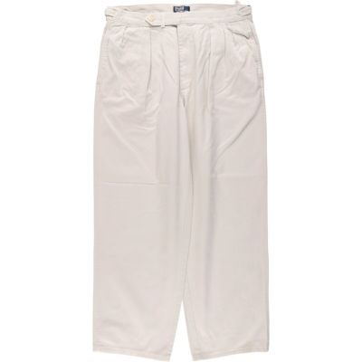 古着 90年代 ラルフローレン Ralph Lauren POLO by Ralph Lauren ツータック チノパンツ USA製 メンズw34相当 ヴィンテージ /eaa567674 【中古】 【250725】