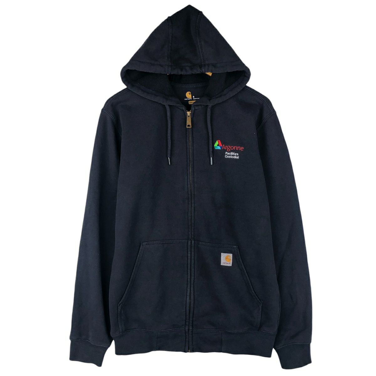古着 カーハート Carhartt スウェットフルジップパーカー メンズS相当