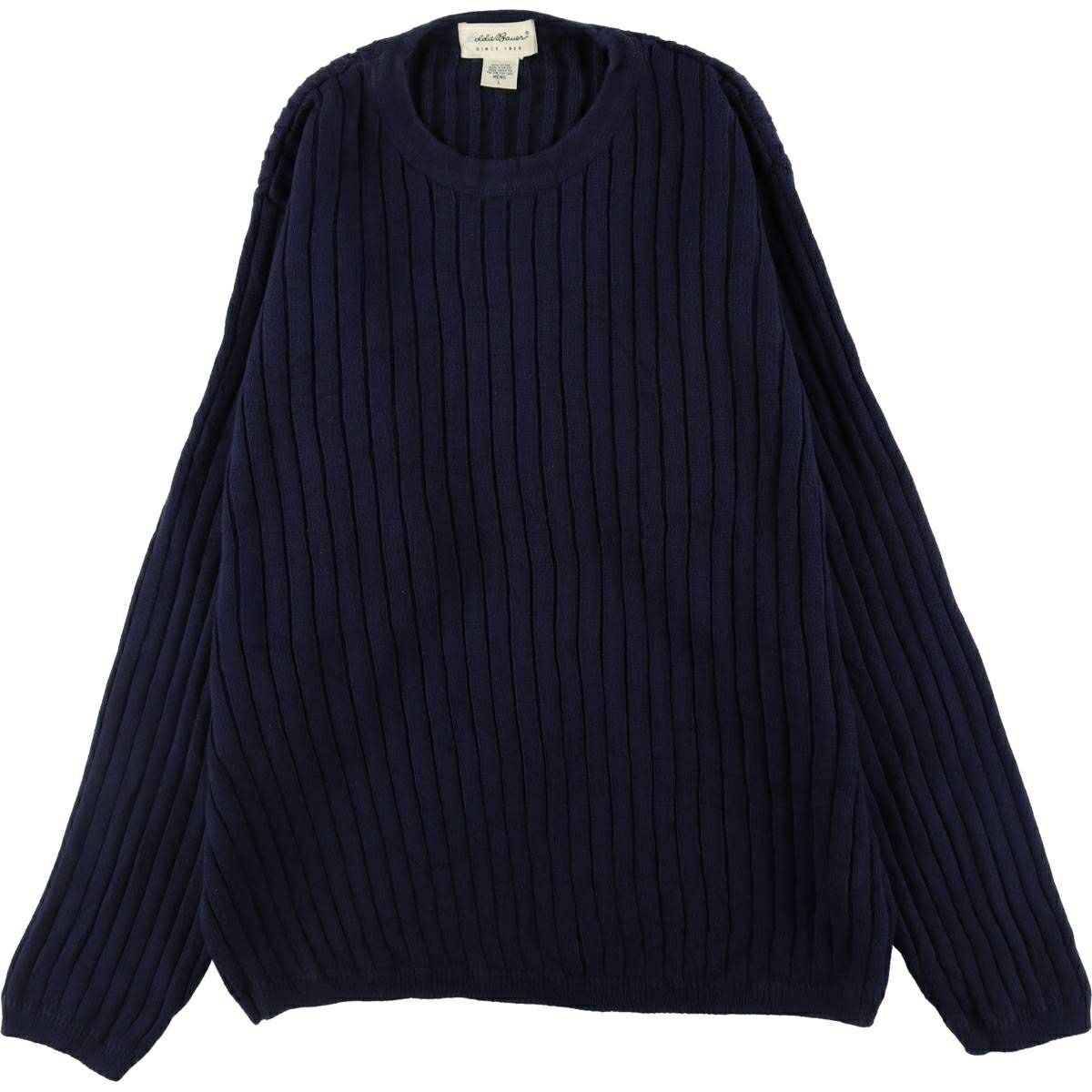 古着 80～90年代 エディーバウアー Eddie Bauer 黒タグ ケーブル編み