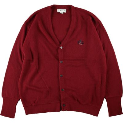 古着 アイゾッド IZOD アクリルニットカーディガン USA製 メンズXL ...