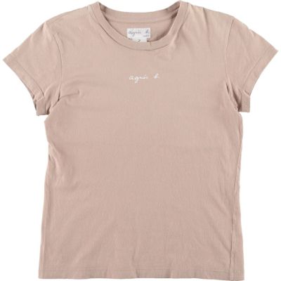 古着 アニエスベー agnes b. PARIS 半袖 ロゴTシャツ レディースS相当 /eaa470064 【中古】 【240729】 【ADEL/アデル】
