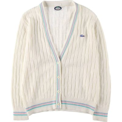 古着 80年代～ ラコステ LACOSTE IZOD ニットカーディガン レディースM相当 ヴィンテージ /eaa513134 【中古】 【250131】 【Elulu/エルル】