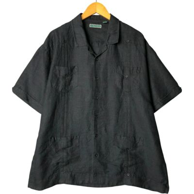 古着 MONTE CARLO 半袖 オープンカラー メキシカンシャツ