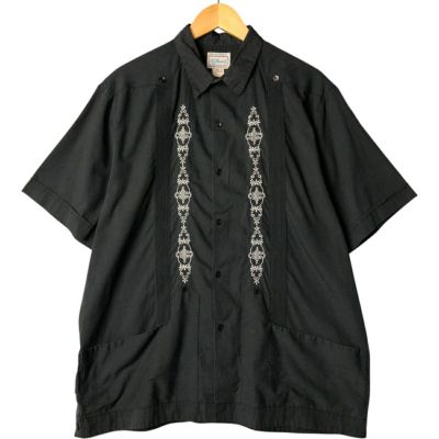 STEVE&BARRY'S キューバシャツ/黒/古着/XXL キューバシャツ古着通販 | 古着屋JAM（ジャム）