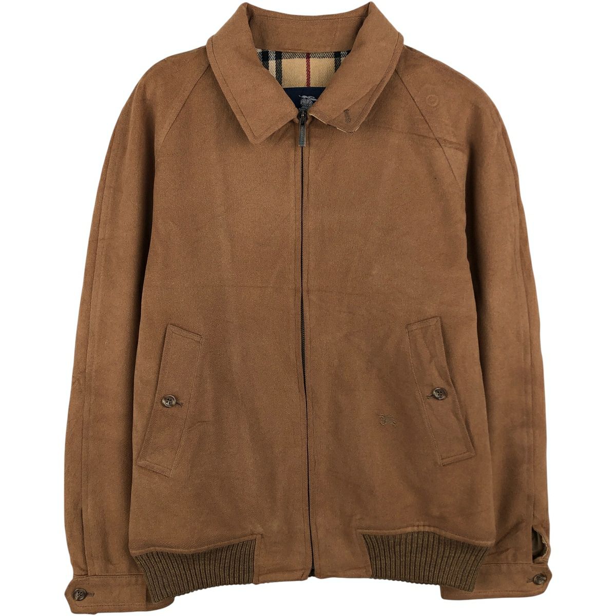 日本製 90s BURBERRY バーバリー カバーオール ジャケット 刺繍 80〜90s Burberry's ハンティング系カバーオールジャケット 日本製