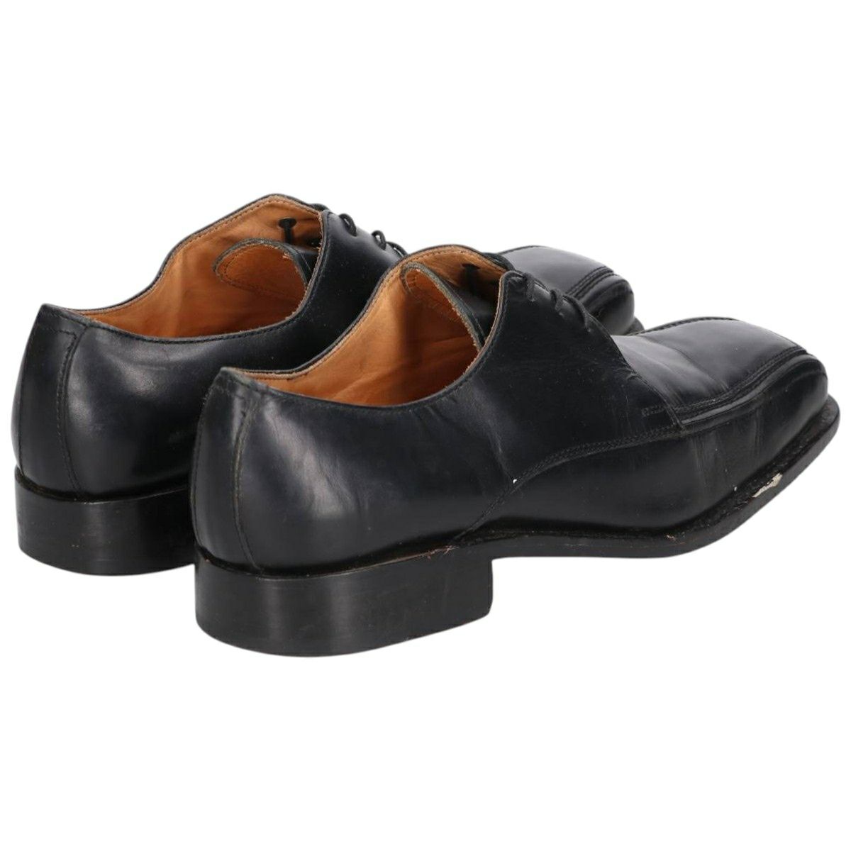 古着 HESSELS スクエアトゥ レザーシューズ 42 メンズ28.0cm相当