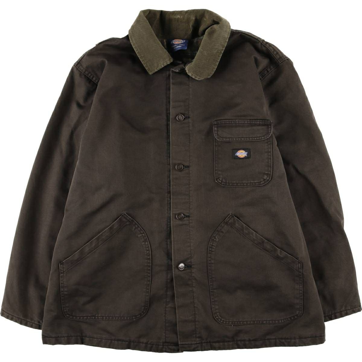 古着 90年代 ディッキーズ Dickies デニムカバーオール メンズXL相当