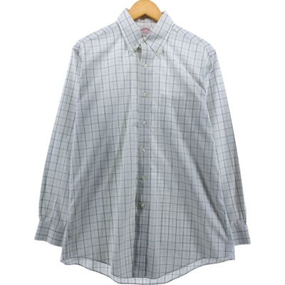 古着 ブルックスブラザーズ Brooks Brothers Est.1818 長袖 ボタンダウンチェックシャツ メンズM相当 /eaa513009 【中古】 【250131】