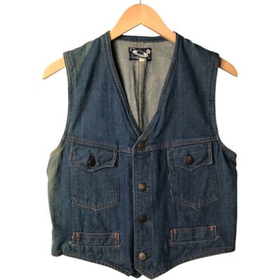 古着 70年代 OUTERLIMITS 前開き デニムベスト レディースS相当 ヴィンテージ /eaa572647 【中古】 【250727】 【Elulu/エルル】