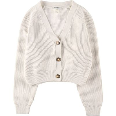 古着 MONKI クロップド丈 コットンニットカーディガン レディースS相当 /eaa513135 【中古】 【250131】 【Elulu/エルル】