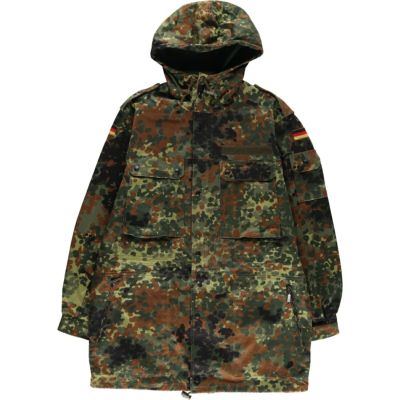 古着 90年代 ドイツ軍実品 迷彩柄 フレクターカモ フィールドパーカー モッズコート GR.7 メンズXL相当 ヴィンテージ /eaa411732 【中古】 【250201】