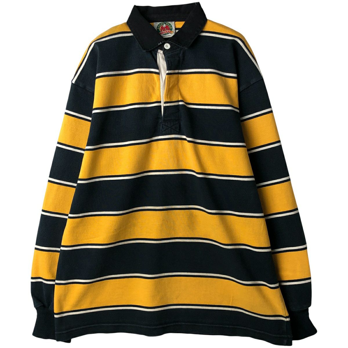 古着 バーバリアン BARBARIAN 長袖 ラガーシャツ カナダ製 メンズXL