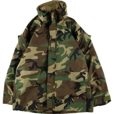 古着 96年納品 米軍実品 PARKA COLD/WET WETHER CAMOUFLAGE ウッド