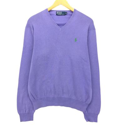 古着 ラルフローレン Ralph Lauren POLO by Ralph Lauren Vネック ピマコットンニットセーター メンズM /eaa399639 【中古】 【240225】 ss2503_30