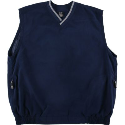 古着 90～00年代 ナイキ NIKE GOLF ゴルフ リブ編み Vネック
