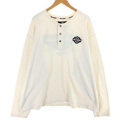 古着 ビッグサイズ ハーレーダビッドソン Harley-Davidson ヘンリーネック ロングTシャツ ロンT メンズXXXL相当 /eaa473174 【中古】 【240730】 ss2503_30