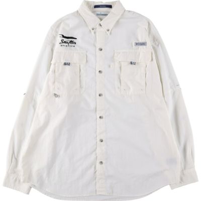 古着 コロンビア Columbia PFG ボタンダウン 長袖 フィッシング