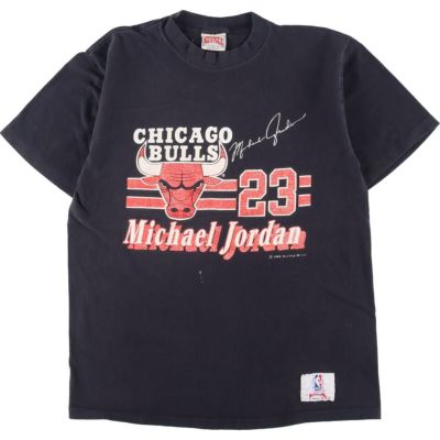 古着 80年代 NUTMEG NBA CHICAGOBULLS シカゴブルズ スポーツプリントT 