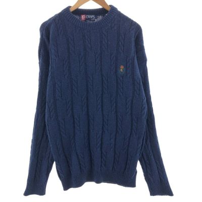 古着 90年代 ラルフローレン Ralph Lauren CHAPS チャップス コットンニットセーター USA製 メンズL ヴィンテージ /eaa390401 【中古】 【240226】 ss2503_30