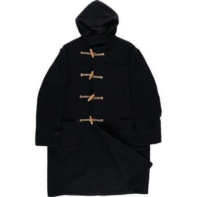 ムートンダッフルコート 古着 vintage gembony 楽天市場】90s オールド □ Denim&Co 麻トグルボタン ブラック