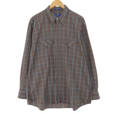 古着 ペンドルトン PENDLETON MASON チェック柄 長袖 ボタンダウン 