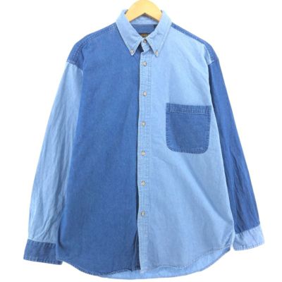 80-90's Eddie Bauer デニムワークシャツ “黒タグ