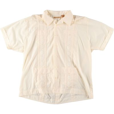 古着 The Havanera CO 半袖 オープンカラー メキシカンシャツ