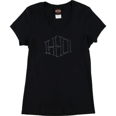 古着 ハーレーダビッドソン Harley-Davidson Uネック モーターサイクル バイクTシャツ USA製 レディースXL相当 /eaa473714 【中古】 【240802】 【Elulu/エルル】