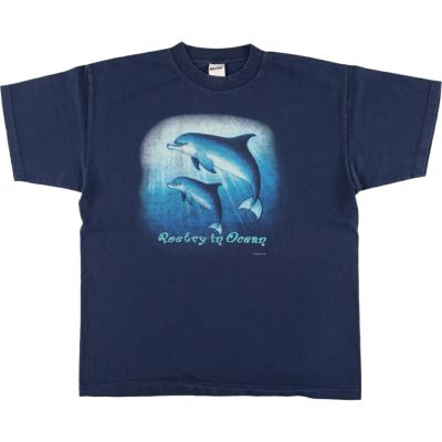 古着 90年代 Murina イルカ柄 アニマルTシャツ USA製 メンズXL相当 半袖 ヴィンテージ  /eaa469274 【中古】 【240802】