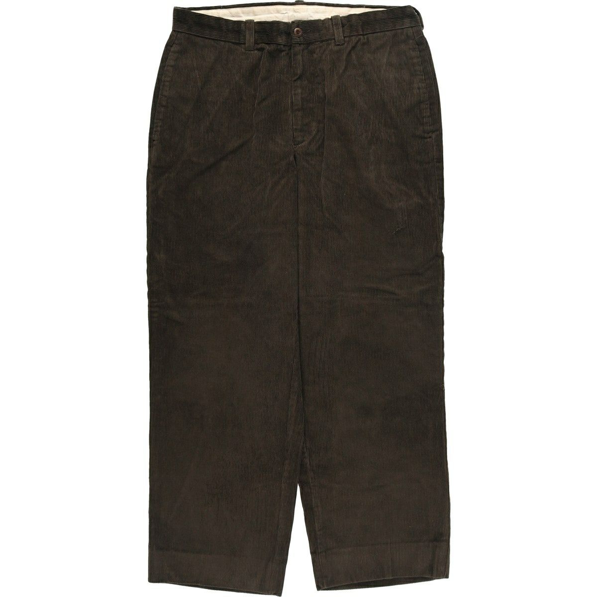 80sUSA製Brooks Brothers ブラックコーデュロイパンツ太畝37 BROOKS BROTHERS（ブルックスブラザーズ） 古着 90年代 ESTABLISHED