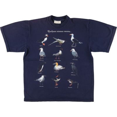 古着 90年代 鳥柄 アニマルTシャツ メンズL相当 ヴィンテージ /eaa469265 【中古】 【240802】