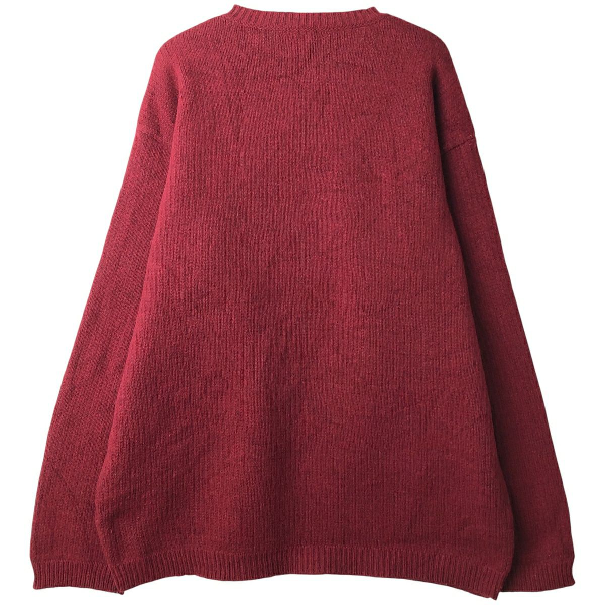 古着 80年代 エルエルビーン L.L.Bean Vネック ウールニットセーター