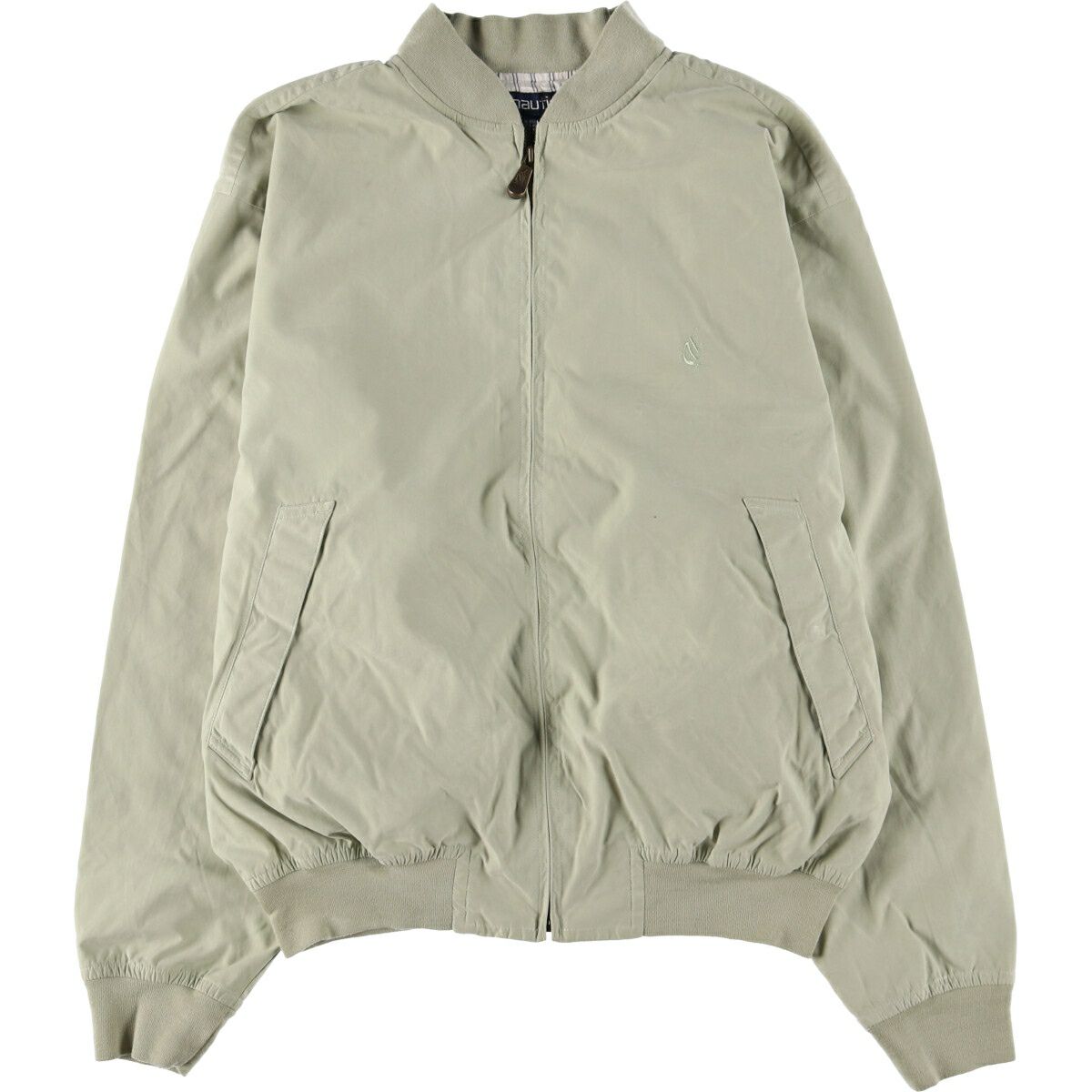 古着 ノーティカ NAUTICA レザーブルゾンタイプ メンズL相当  