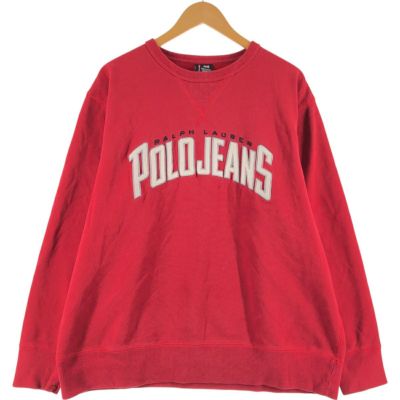 古着 90～00年代 ラルフローレン Ralph Lauren POLO JEANS COMPANY ロゴスウェットシャツ トレーナー メンズXL相当 ヴィンテージ /eaa495035 【中古】 【250203】