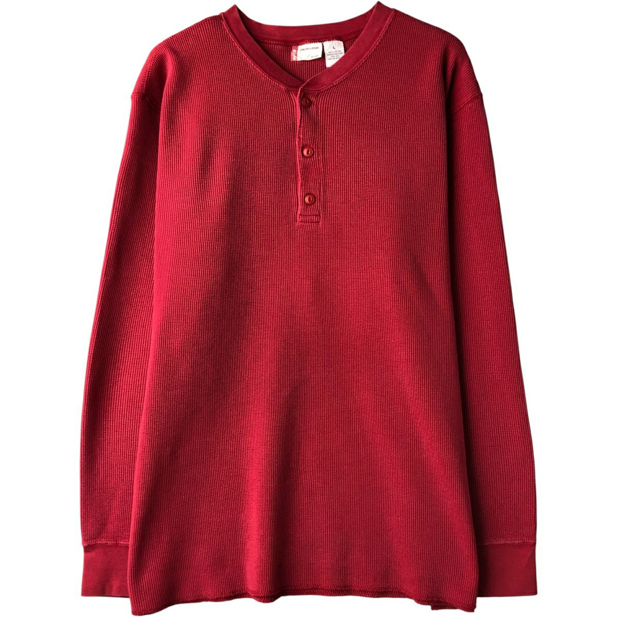 古着 リーバイス Levis ヘンリーネック サーマルロンT ワッフル メンズ