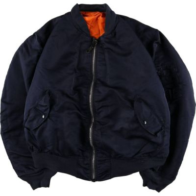 MA-1フライトジャケット M 米国製 古着 90年代 民間品 アルファ ALPHA MA-1タイプ 中綿入り