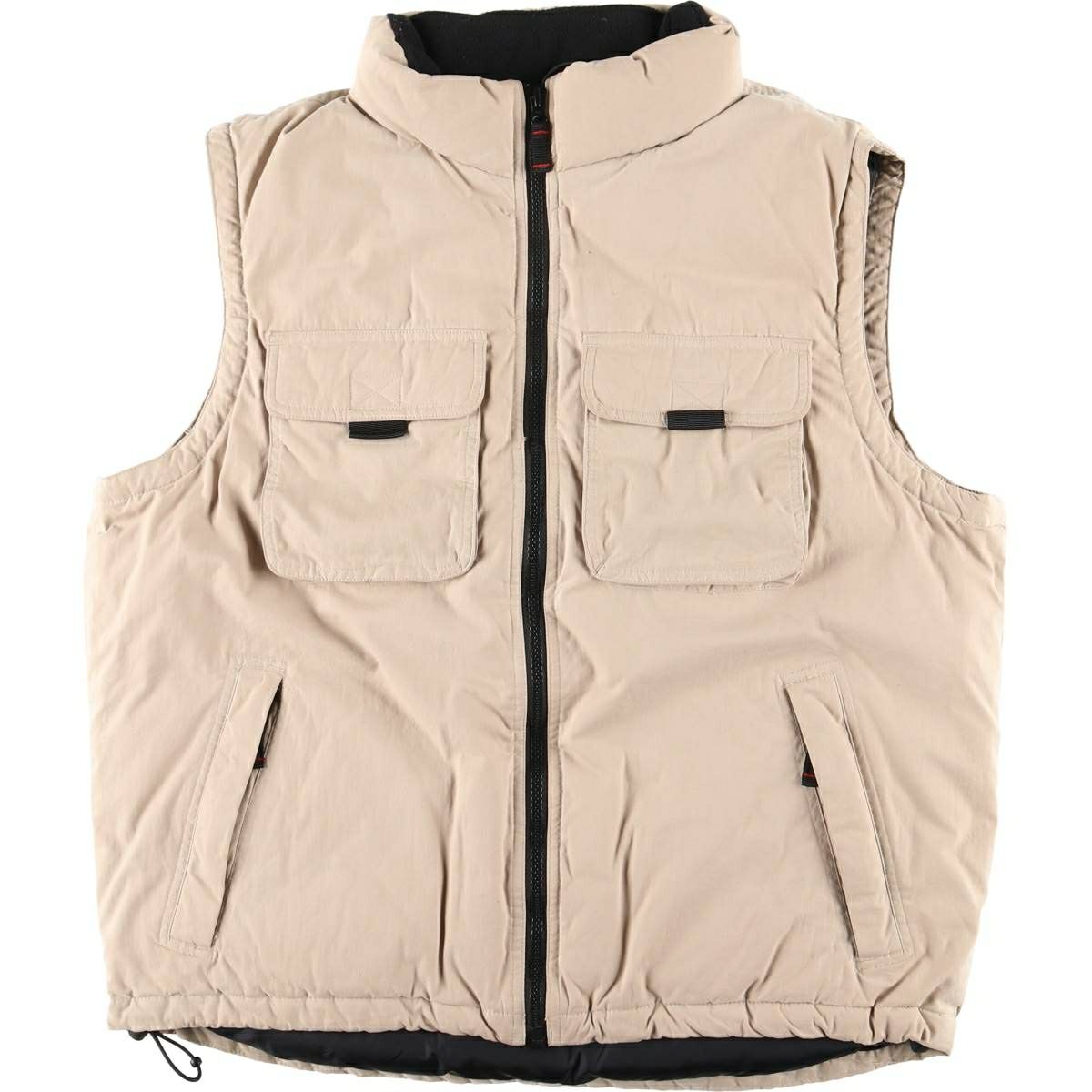 エディバウアー レザー ヨークグースダウンベスト ベージュ ブラウン M 650 エディバウアー レザー ヨークグースダウンベスト ベージュ ブラウン M