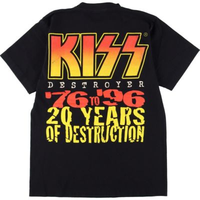 古着 90年代 IDEAL KISS キッス 20 YEARS OF DESTRUCTION 両面プリント