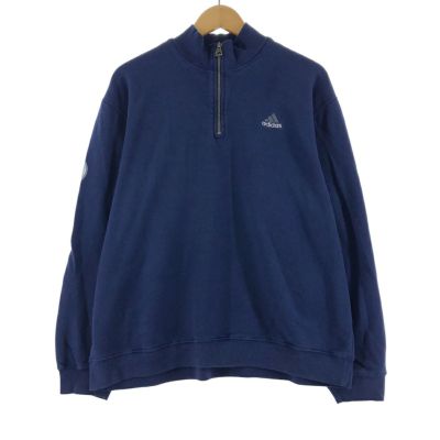 古着 90年代 アディダス adidas ハーフジップスウェットシャツ 