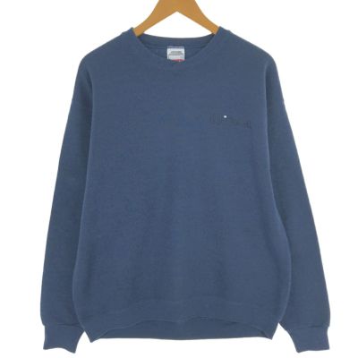 90s vintage USA製 VOLCOM スウェット ネイビー 袖プリ OLD VOLCOM 90s ボルコム 米国製 スウェット トレーナー L