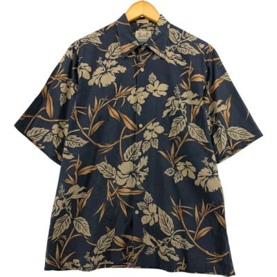 古着 レインスプーナー REYNSPOONER 総柄 花柄 シルク