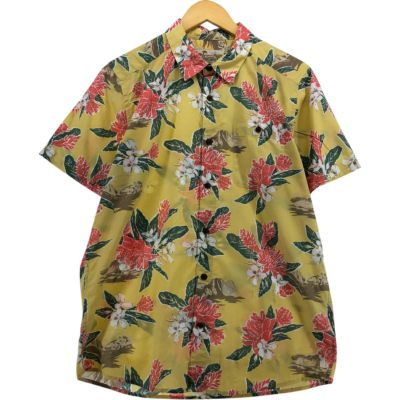 90's Patagonia ヴィンテージアロハ ハイビスカス シャツ М 90s 90年代 2000s 2000年代 パタゴニア 総柄 アウトドア アロハ
